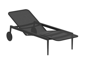 STYLETTO - Recliner Batyline® sun lounger with castors by Royal Botania - view 2